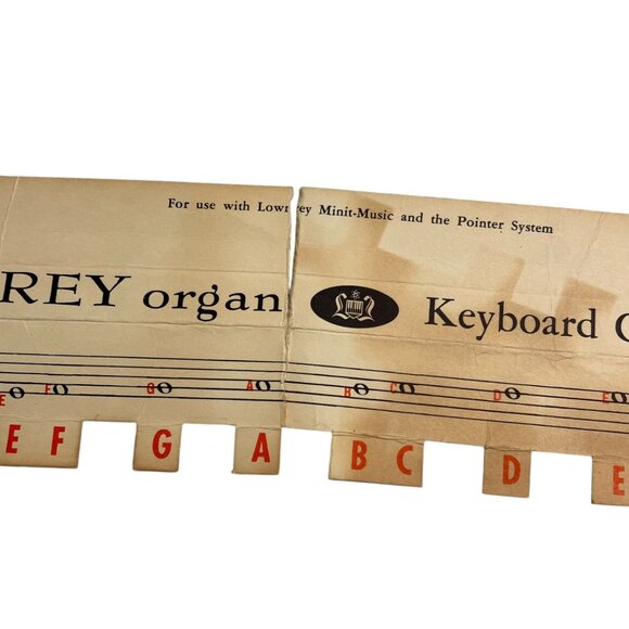 Vintage 1958 Lowrey Organ Keyboard Guide Set By Pointer System - Picture 7 of 7